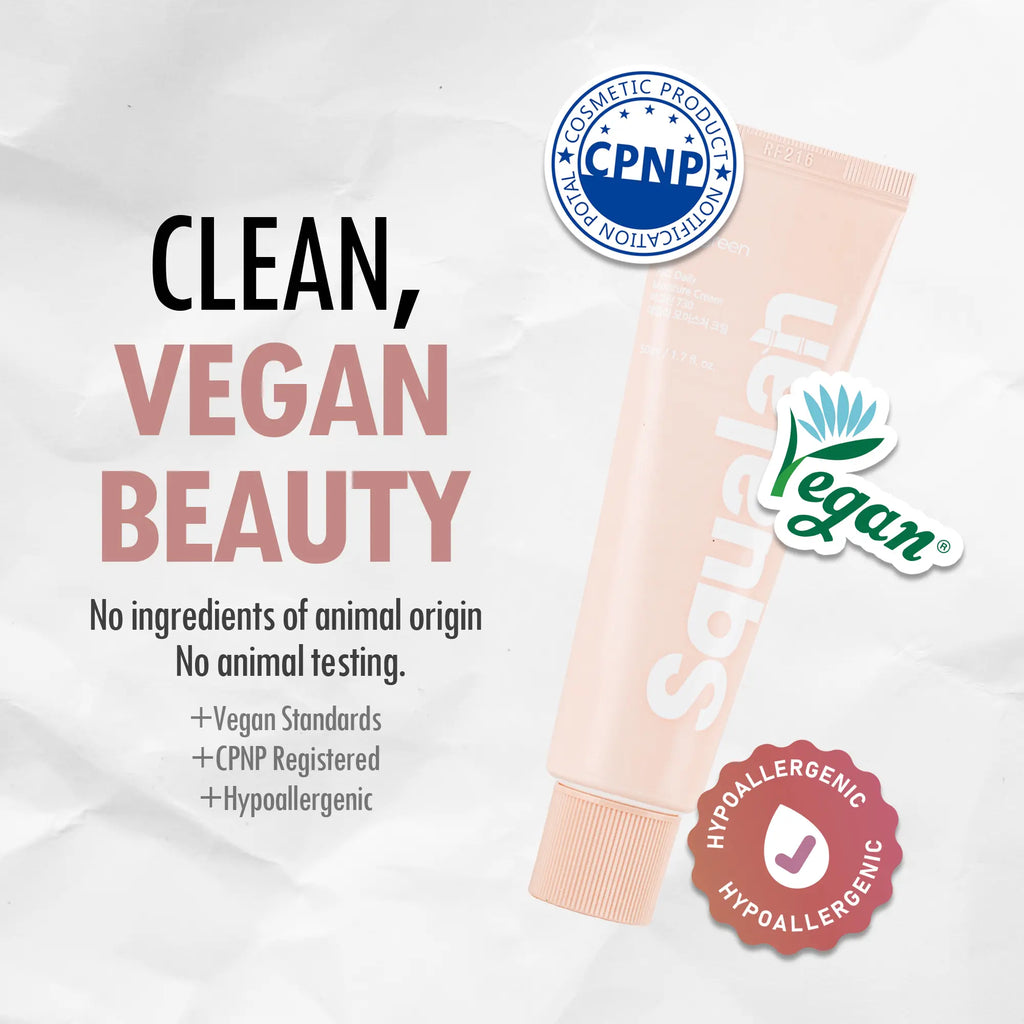 VEGREEN 730 Daily Face Moisturizer Cream with Squalane – Lightweight & Hydrating Korean Facial Moisturizer for Dry & Combination Skin, Skin Barrier Repair & Age-Defying Glow, 1.69 Fl Oz