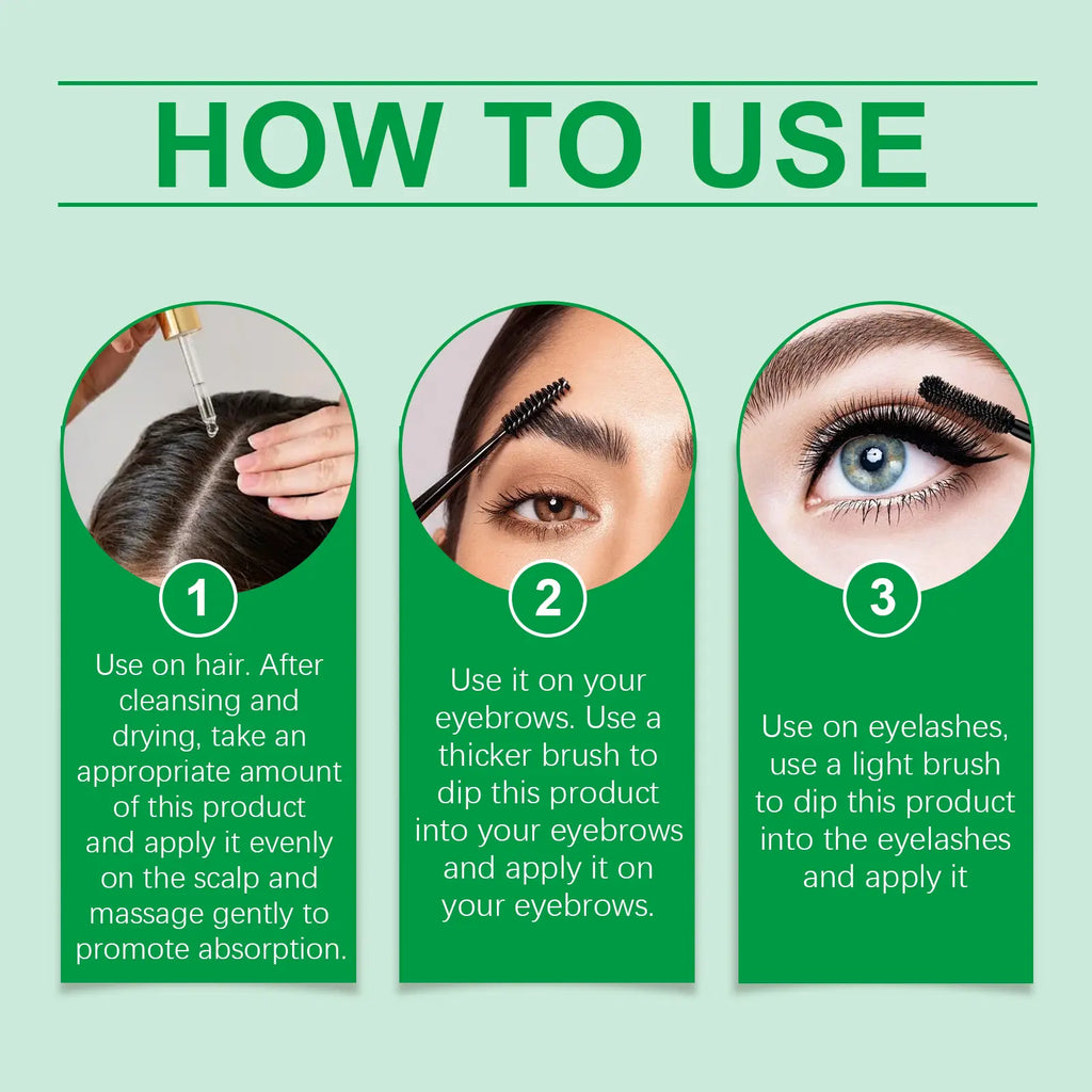 Organic Castor Oil, Cold-Pressed and Hexane-Free Hair Growth Oil Enriched with Camellia Seed Oil and Jojoba Oil for Hair, Lashes and Eyebrows, Skin Moisturizing and Hair Care Starter Kit #GLOBAL PICKS