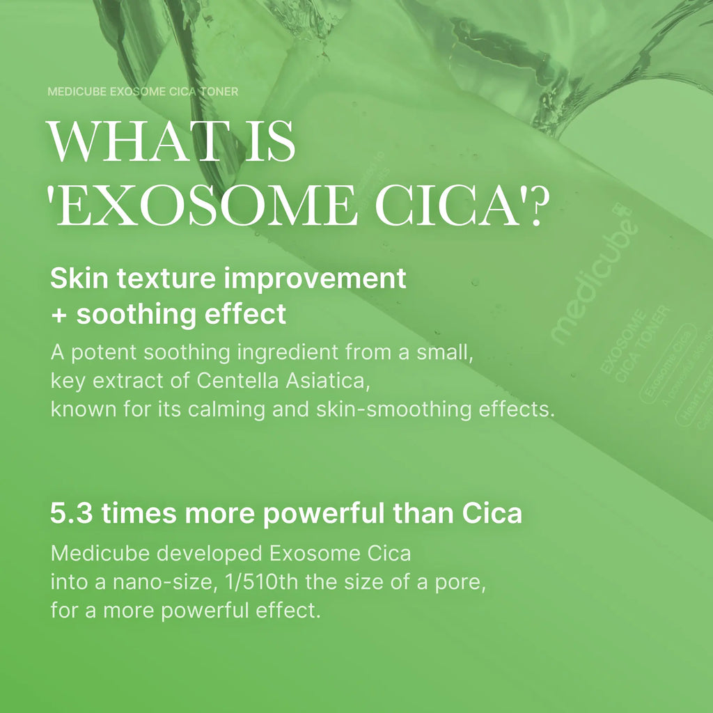 [Official Shop] Exosome Cica Toner | Daily Soothing Toner with Exosome Cica, Heartleaf, Tea Tree | Korean Skin Care for Stressed Skin